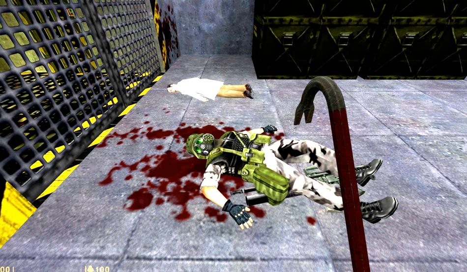 The soldiers in ‘Half-Life’ (1998) were clever but not invulnerable. Image: Valve
