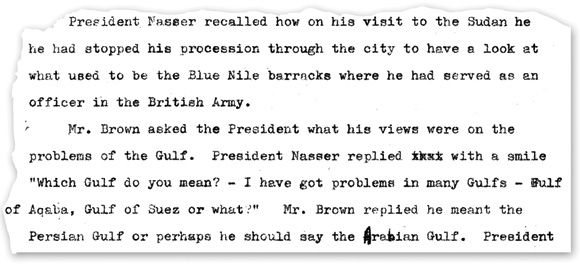 Meeting Nasser in Cairo, 4th January, 1970