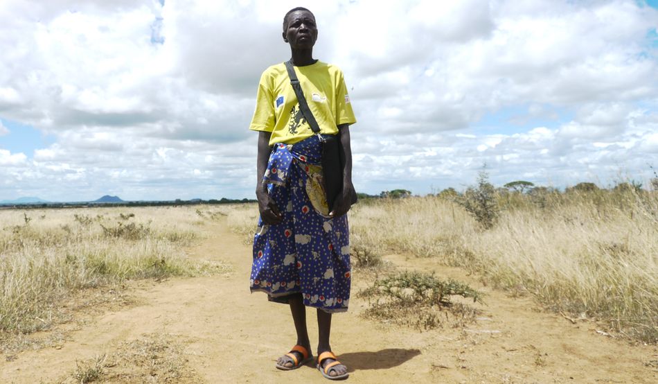When conflict was at its worst, Marina Nakidon faced off with cattle rustlers to convince them to surrender their guns. Now, she hopes to teach her community about climate adaptation. (Sophie Neiman)