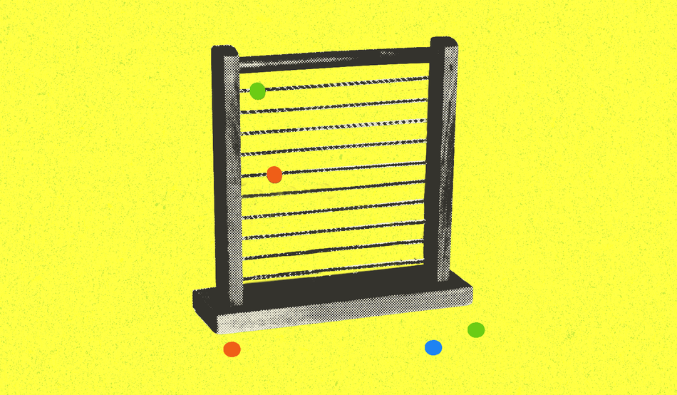 An illustration showing an abacus. Illustration by David McAllister / Prospect. Source: Paul Hill / Alamy
