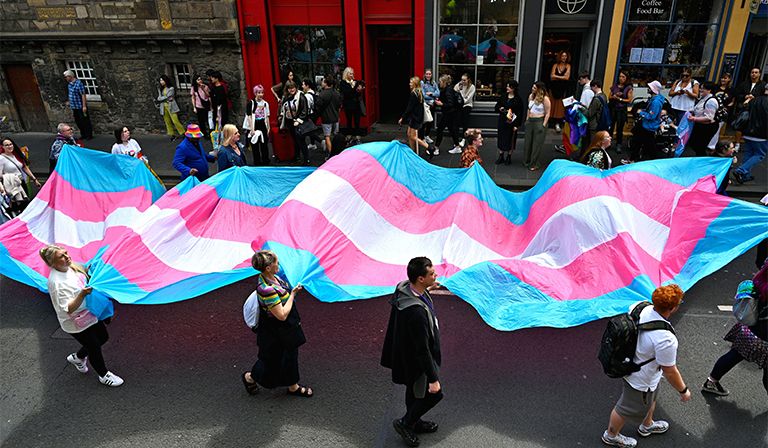 A trans rights march in Edinburgh during this year’s Pride © Craig Brown / Alamy Live News