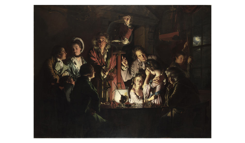 “An Experiment on a Bird in an Air Pump” (1768) by Joseph Wright of Derby