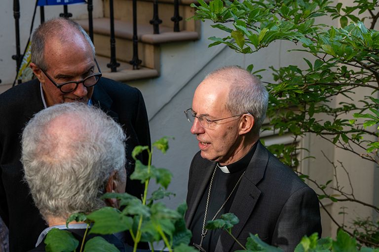 Will Hutton, The Archbishop of Canterbury Justin Welby and Peter Kellner © Sascha Klamp