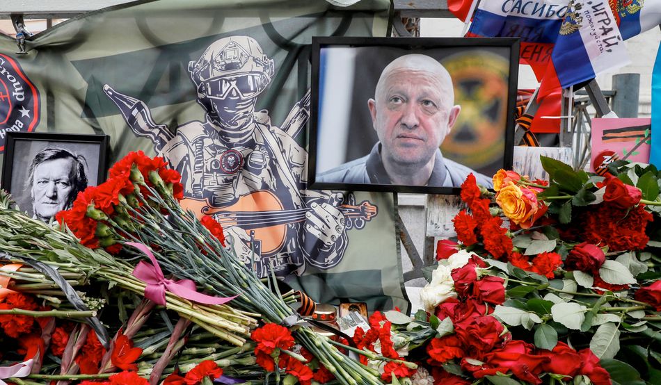 Mourned by some—but not by Higgins. The death of Wagner chief Yevgeny Prigozhin is marked in Moscow © Yuri Kochetkov/EPA/EFE SHUTTERSTOCK