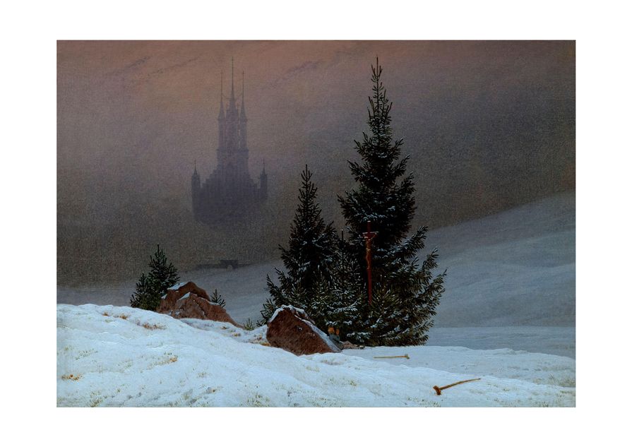 “Winter Landscape” (1811) by Caspar David Friedrich. Oil on canvas. Image: photosublime / Alamy Stock Photo: