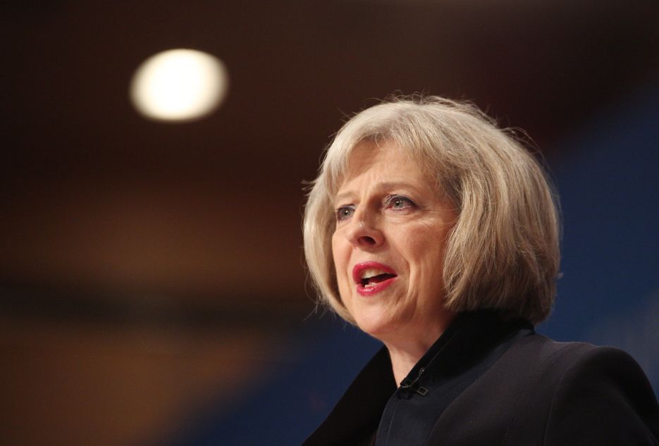 Theresa May, one half of a coalition row over how to tackle jihadism. ©  Isabel Infantes/EMPICS Entertainment
