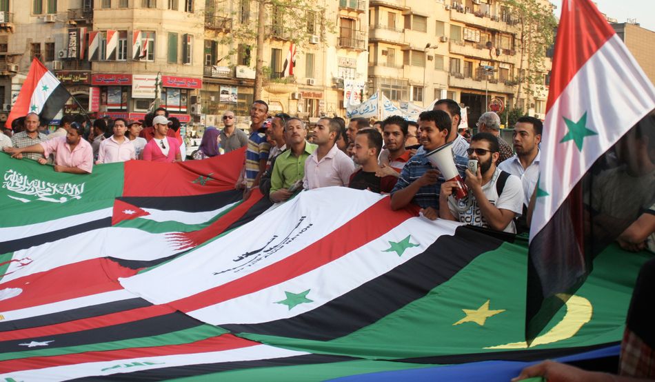 The Arab Spring led briefly to a revival of hope for democracy in the region—and of the viability of military intervention by the west. Image credit: George Henton / Alamy