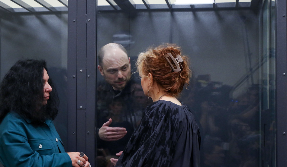 Vladimir at his Court of Appeal case on 31st July this year. XXXXXX. Image: Darya Kornilova [TO CHECK]