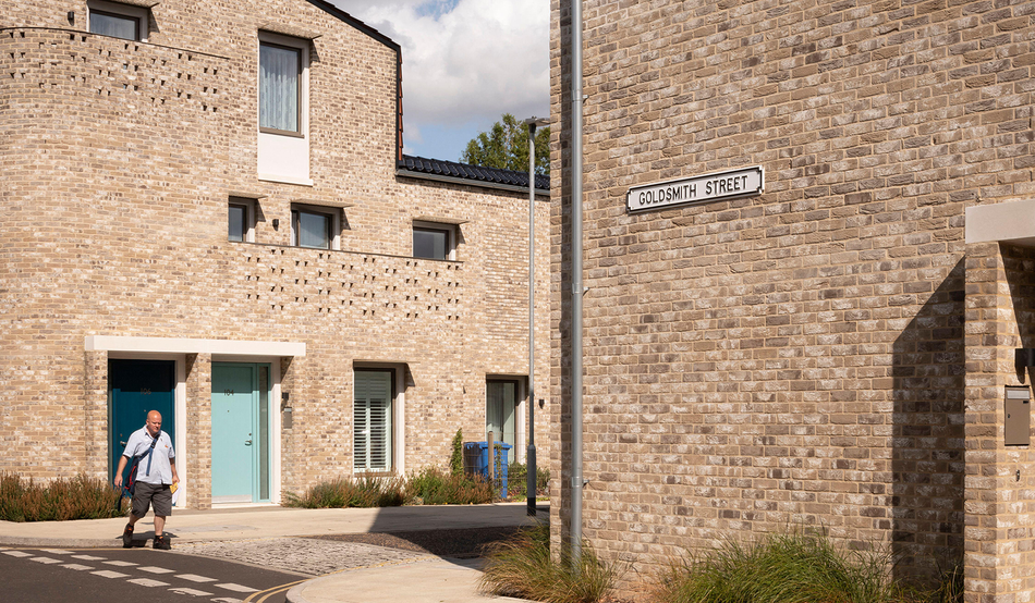 The high density, green social housing on Goldsmith Street in Norwich. Image: Alamy