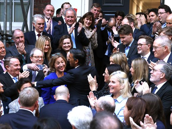 A triumphant Rishi Sunak—his approach in office should be precisely the opposite of Liz Truss’s © Dan Kitwood/Getty Images