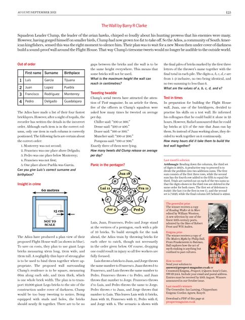 Prospect Crossword and Puzzles - Aug/Sep 2021