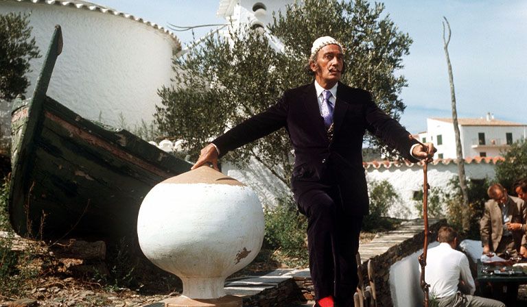 Salvador Dalí at his home near Cadaqués in 1968 © Picture Alliance/DPA/Bridegman Images