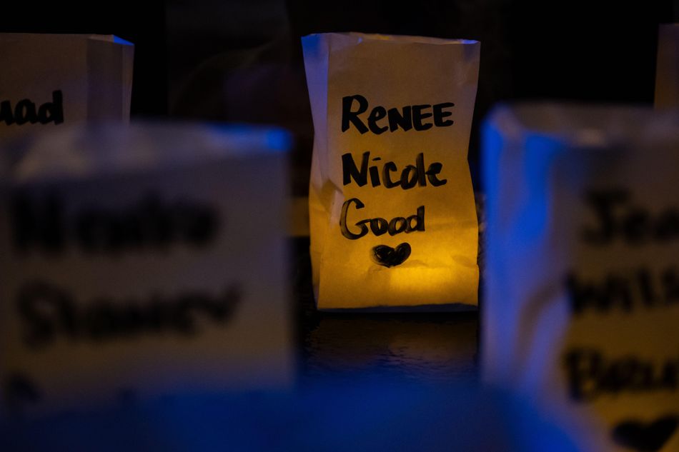 A protest vigil for Renee Nicole Good in Seattle, 8th January. Image by Alamy / James Anderson