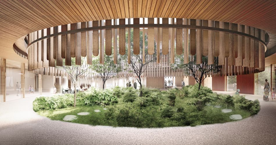 Nature is healing: a rendering of the Kinderspital children’s hospital in Zurich, designed by Herzog & de Meuron. Image: Herzog & de Meuron