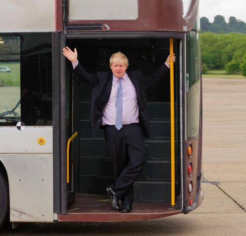 As mayor, Johnson was keen to be the face of grands projets, including the new Routemaster or “Boris bus”© Alex MacNaughton / PA Images