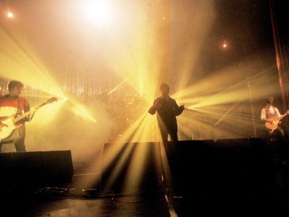Restive spirit: the Stone Roses performing in Manchester in 1995