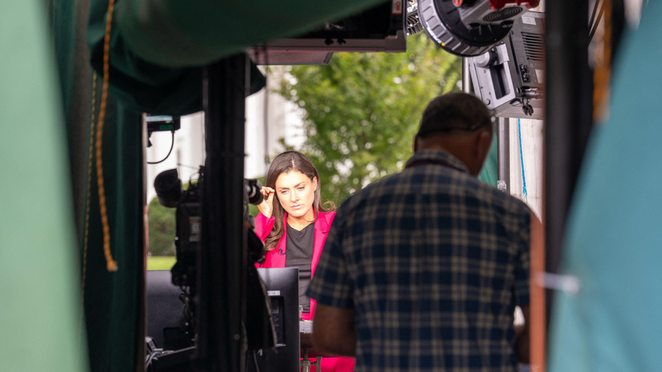 CNN senior White House correspondent Kristen Holmes, 18th September. President Trump ordered CNN and other outlets to be banned from the White House. Photo by ZUMA Press/Alamy