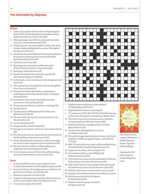 Prospect Crossword and Puzzles - July 2022