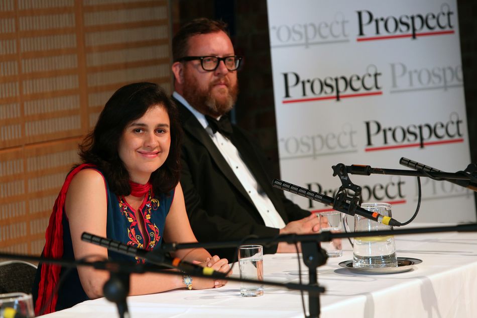 Kamila Shamsie and Philip Hensher on the panel at Prospect's event. © Sam Stephenson