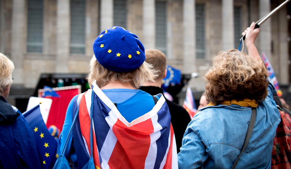 An anti-Brexit protest, two years after the referendum. Image: Alamy