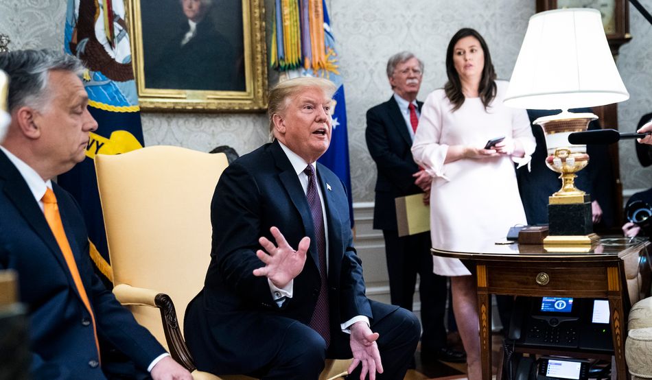 Donald Trump has called Viktor Orbán “a very great leader, a very strong man. Photo by Jabin Botsford/The Washington Post via Getty Images