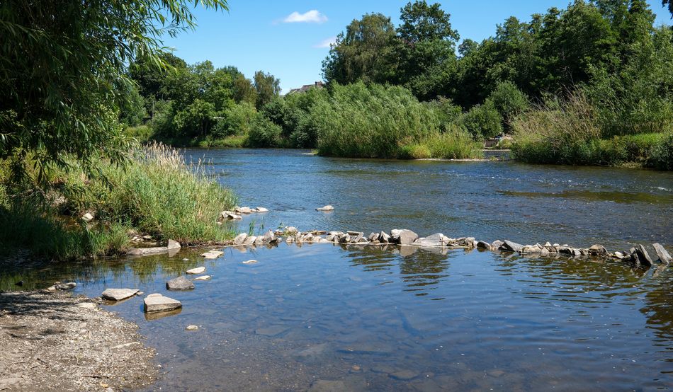 The view from the By the Wye campsite © Oliver Bullough