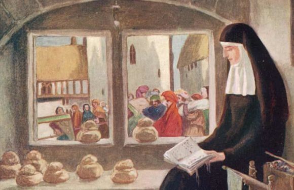 Lady Julian of Norwich by Stephen Reid, 1912.