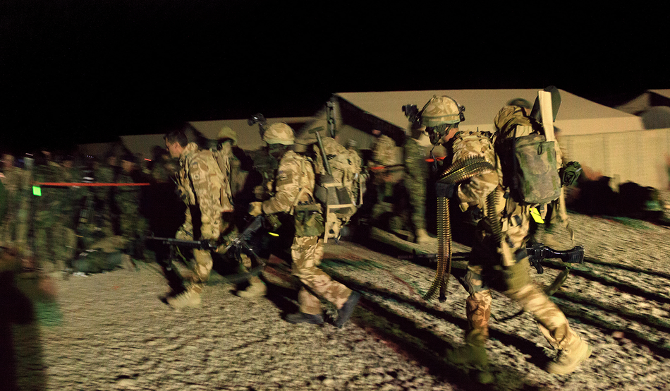 British troops during Operation Moshtarak in Helmand Province, Afghanistan, 2010. Photo by Andy Bush / Alamy