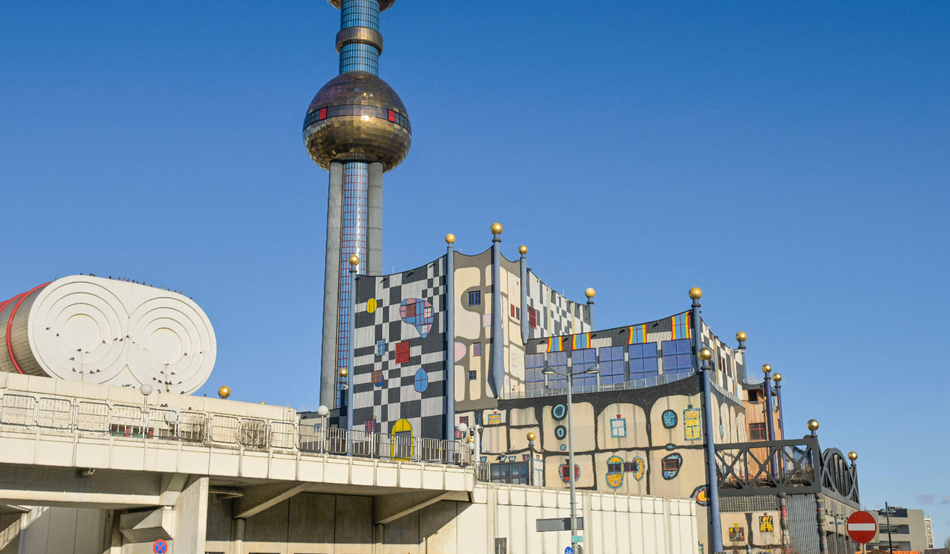 A futuristic tower with a golden orb, set against a blue sky. Image: Imago/Alamy