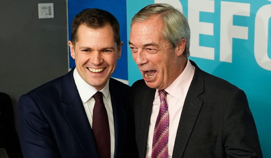 In joining Farage and Reform, Jenrick has turned against his former colleagues. “The Tory party broke Britain,” he said © Alamy Stock Photo