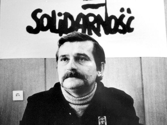 Polish hero Lech Wałęsa © Keystone/Getty Images