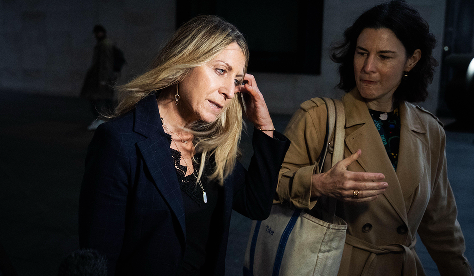 Deborah Turness speaks to the media outside BBC Broadcasting House in London after her resignation. Image: PA Images