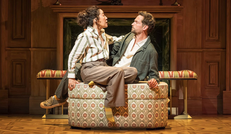 Sandra Oh and Tom Mison in Martin Crimp’s adaptation of “The Misanthrope”. Image: Marc Brenner