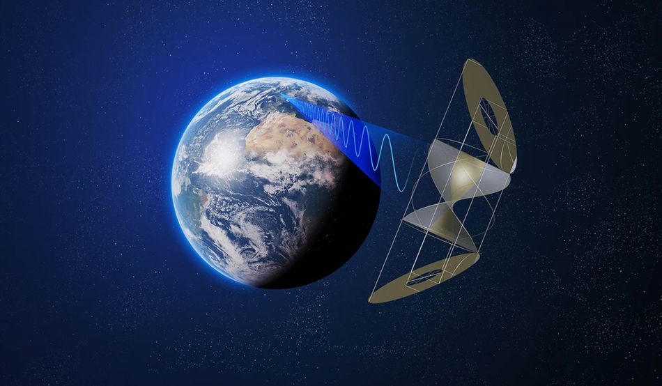 Cassiopeia could beam to Earth enough energy to supply a city of two million people, 24 hours a day, seven days a week. Image: Space Solar