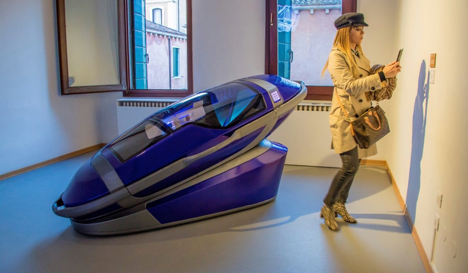 A Sarco pod of the kind first used for an assisted death last September. Image: Philip Nitschke