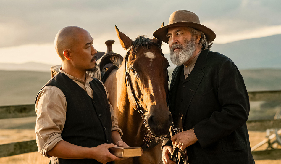 Hoon Lee and Ciarán Hinds and “East of Eden”. Image: Landmark Media / Alamy