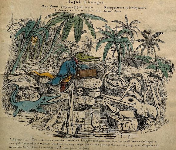 "Awful Changes" by Henry de la Beche, 1831 
