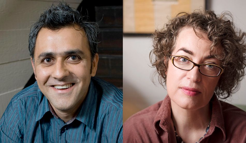 Daljit Nagra, the chair of the RSL (left) and Kate Clanchy, who resigned after receiving a torrent of abuse (right). Credit: Roger Parkes / Alamy, Linda Nylind / Guardian / Eyevine