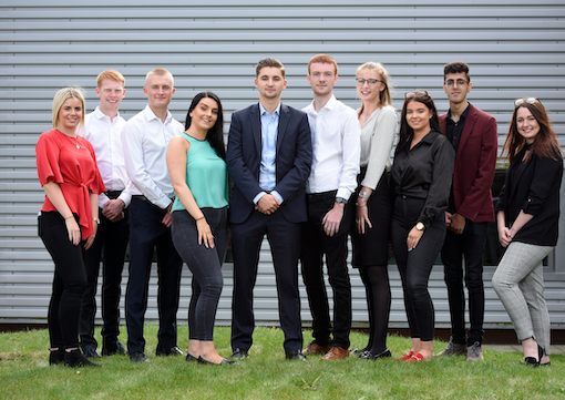 A few of the latest apprentices to join the CCEP scheme. © CCEP