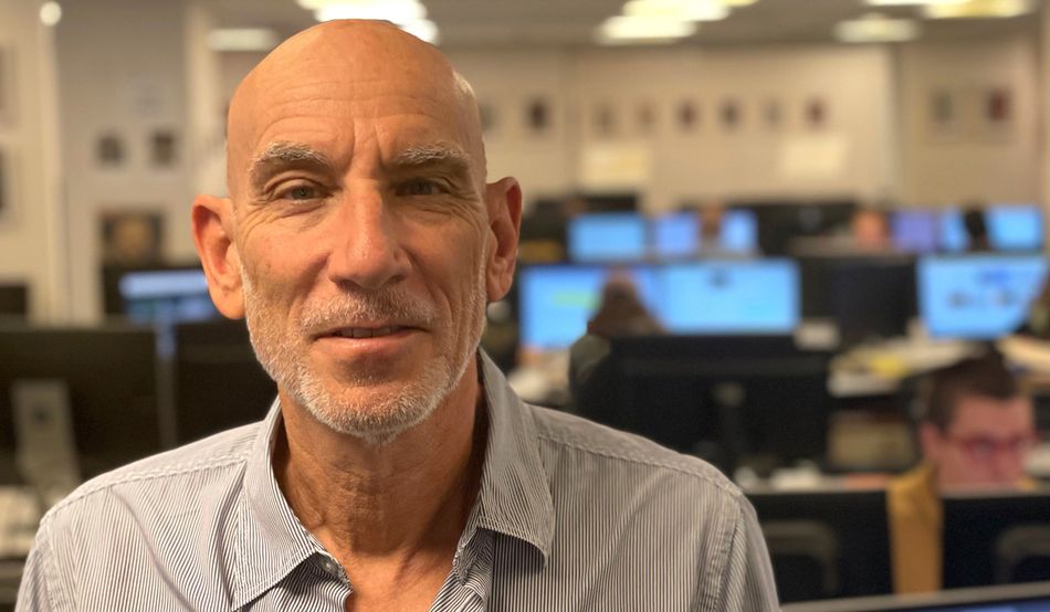 Unfazed: Aluf Benn, Haaretz’s long-time editor-in-chief, has been on a war footing for two years. Image: Alan Rusbridger