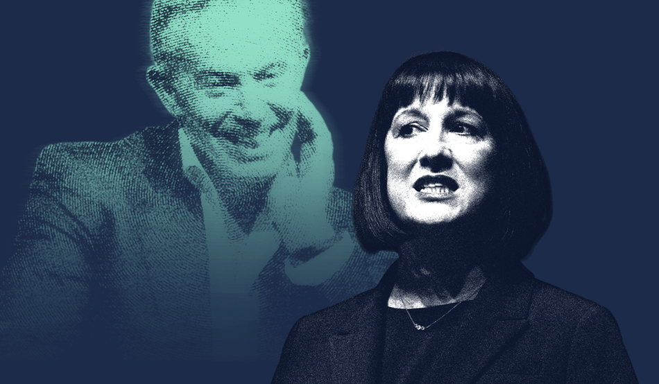 Seeking to explain New Labour's adoption of Private Finance Initiatives, in 2002 Tony Blair said that “there is no way government through the general taxpayer can do it all”.  Illustration by David McAllister / Prospect. Sources: Mark Thomas / Alamy