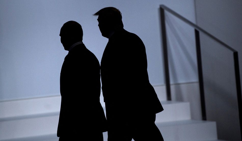 Trump and Putin share a disdain for European liberal democracy. Credit: BRENDAN SMIALOWSKI/AFP via Getty Images