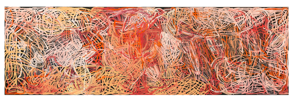  “Yam awely” (1995) by Emily Kam Kngwarray. Image: National Gallery of Australia, Canberra / Emily Kam Kngwarray / Licensed by DACS 2025