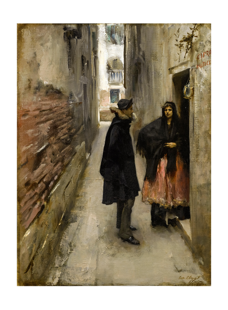 “A Street Scene in Venice” (circa 1880-82) by John Singer Sargent. Oil on wood. Image: incamerastock / Alamy