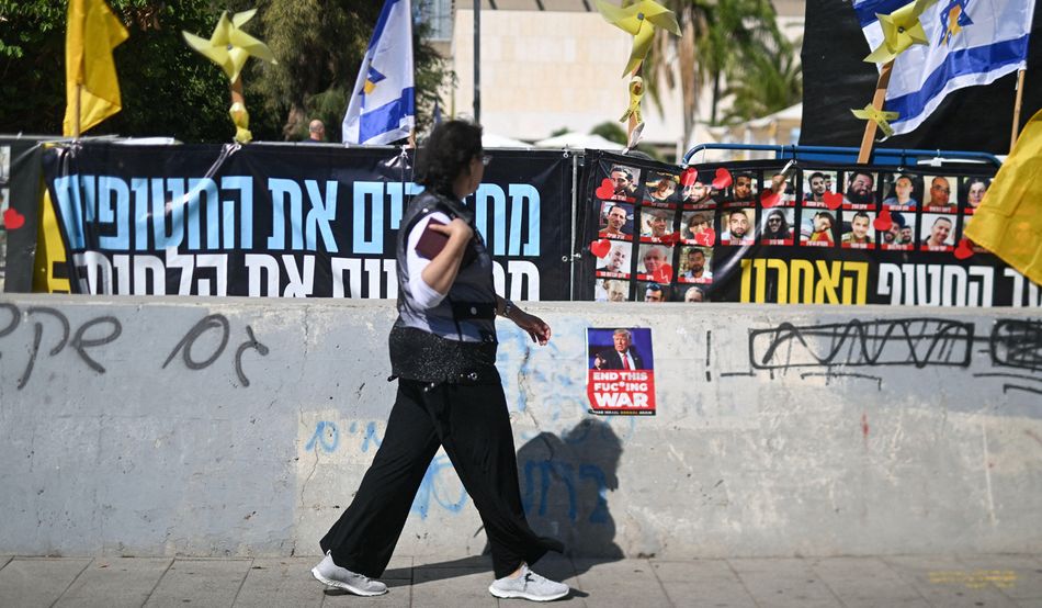 Hostage Square has been a locus of post-7th October 
activity in Tel Aviv. Image: Abaca Press / Alamy