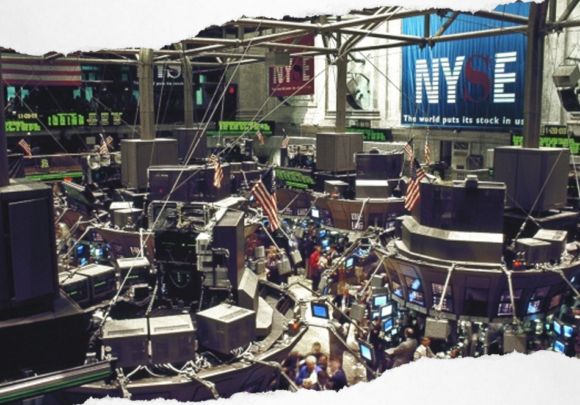The New York stock exchange.