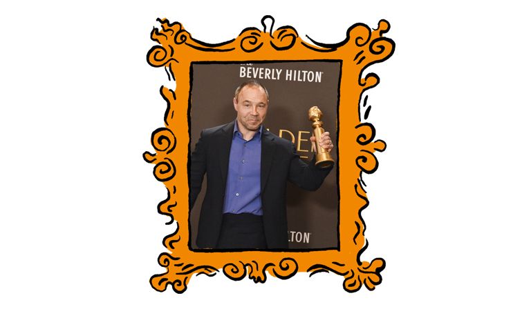 Stephen Graham at the 83rd Annual Golden Globes after picking up the Best Male Actor in a limited TV series award for his role in Adolescence © Elizabeth Goodenough/Everett Collection