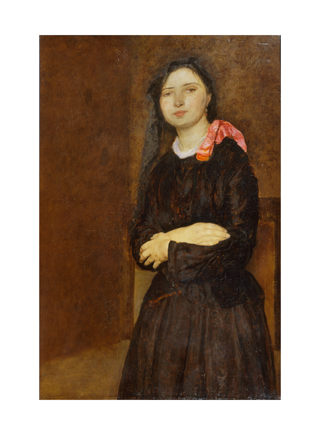 “Dorelia in a Black Dress” (circa 1903–4) by Gwen John. Oil on Canvas. Image: © Tate, presented by the Trustees of the Duveen Paintings Fund 1949