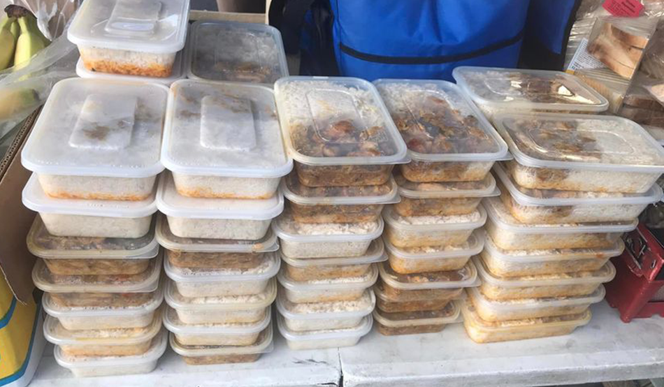 Sadat Hussein's charity prepare and distribute meals for families in Walsall. Image: courtesy Sadat Hussain, Walsall BME Advice Centre