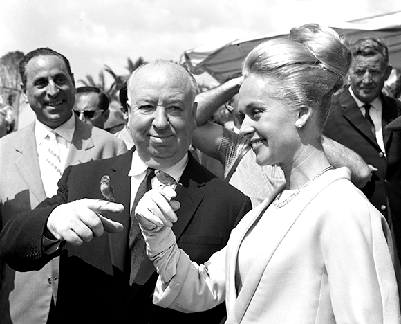 Tormenting genius: Alfred Hitchcock and Tippi Hedren at Cannes in 1963 for a screening of The Birds